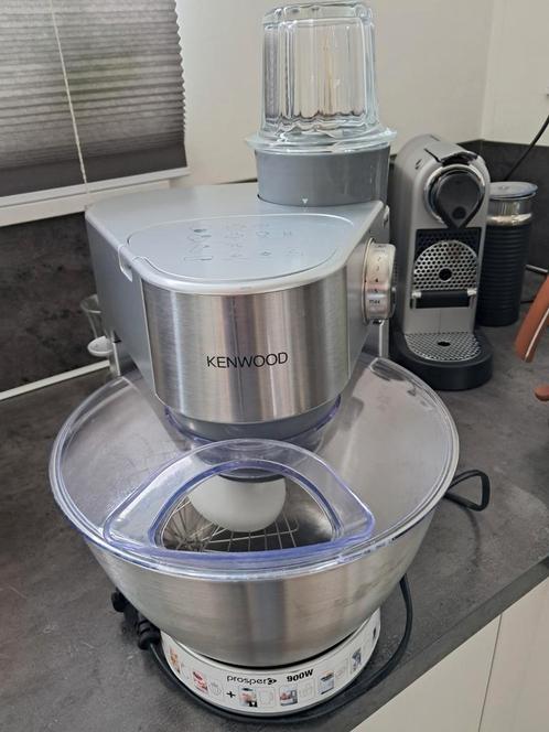 Kenwood prospero 900W, Witgoed en Apparatuur, Keukenmixers, Zo goed als nieuw, 2 tot 3 liter, 3 snelheden of meer, Vaatwasserbestendig