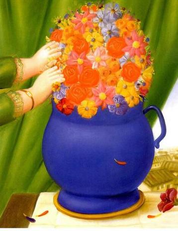 Fernando Botero - Flowers III - Fine Art beschikbaar voor biedingen