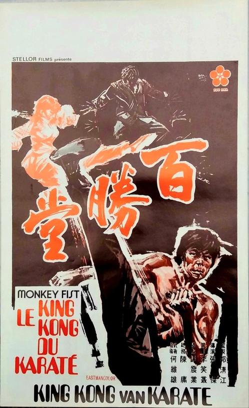 KING KONG vd KARATE vintage 1974 martial arts filmposter, Verzamelen, Posters, Zo goed als nieuw, Verzenden