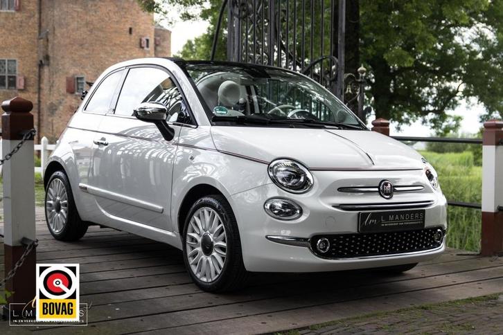 Fiat 500C 1.0 Hybrid Dolcevita 2020 WIT | Cabrio | Leder | L, Auto's, Fiat, Bedrijf, 500C, ABS, Airbags, Airconditioning, Android Auto