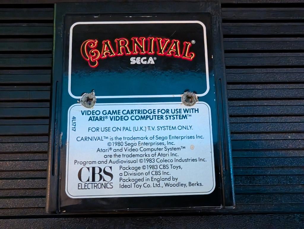 Carnival - Atari 2600 spel game, Spelcomputers en Games, Games | Atari, Gebruikt, Atari 2600, Avontuur en Actie, 1 speler, Vanaf 7 jaar