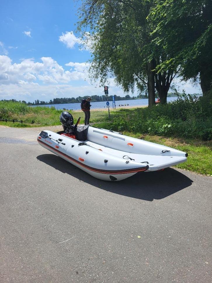 visboot Kolibri KM-420CM Sea Cat catamaran 2024, Watersport en Boten, Hengelsport | Algemeen, Zo goed als nieuw, Overige typen