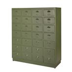 Refurbished Industriële Ladekast Metalen Kast IJzeren Retro, Info@dehanzeherten.nl, 5 laden of meer, 100 tot 150 cm, Nieuw