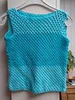 handgemaakt truitje turquoise maat 146/152, Meisje, Trui of Vest, Handgemaakt, Nieuw