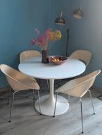 IKEA DOCKSTA witte ronde tafel, 103cm, Huis en Inrichting, Ophalen, Rond, Zo goed als nieuw, 100 tot 150 cm