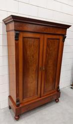 Prachtige strakke antieke Hollandse kast. Mahonie., Ophalen