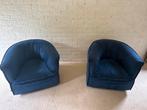 Twee blauwe fauteuils, Ophalen, Gebruikt, Twee, Blauw