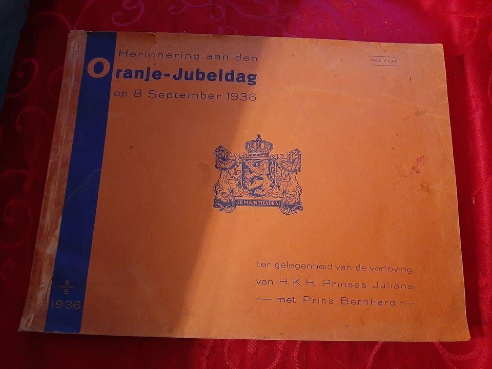 Herinnering Aan Den Oranje jubileumdag Op 8 Sep. 1936,, 19e eeuw, Ophalen of Verzenden, Onbekend, Gelezen