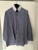 Trachten heren Overhemd, blauw/wit,  grote maat 5XL, Kleding | Heren, Ophalen of Verzenden, Zo goed als nieuw, Overige maten, Kleding