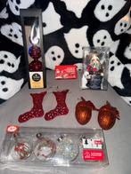 Kerst ornamenten met glitters/van glas, Diversen, Kerst, Ophalen of Verzenden, Zo goed als nieuw