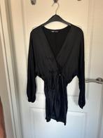 Zwarte satijnen mini jurk Zara maat XS, Zwart, Ophalen of Verzenden, Zo goed als nieuw, Maat 34 (XS) of kleiner