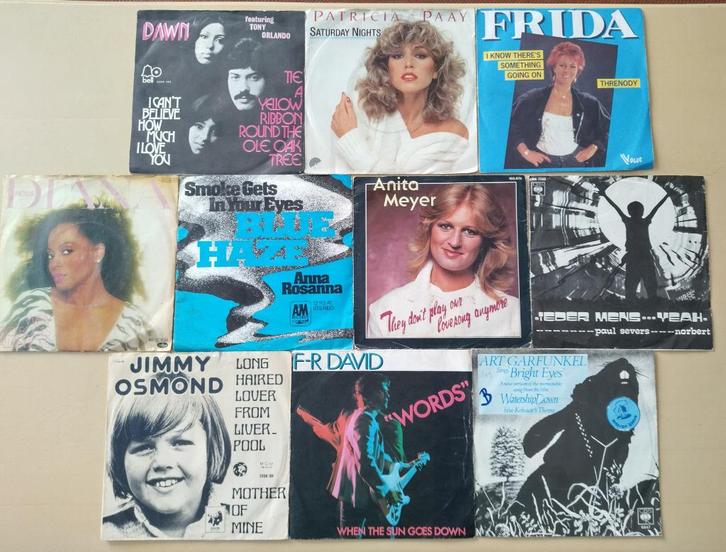 Lot A-1 singles (jaren zeventig & tachtig), Cd's en Dvd's, Vinyl Singles, Zo goed als nieuw, Single, Overige genres, 7 inch, Verzenden