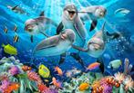 Dolfijnen behang Sealife | Onderwater vlies fotobehang, Verzenden, Nieuw, Wanddecoratie