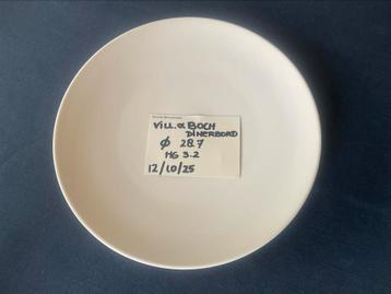 1 dinerbord /wit/ Villeroy&Boch diam. 28.7 beschikbaar voor biedingen