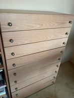 Ladenkast blank eiken, Huis en Inrichting, Kasten | Ladekasten, Ophalen, 5 laden of meer, 50 tot 100 cm, Zo goed als nieuw