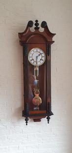 vintage wandklok met slinger, Ophalen, Gebruikt, Analoog, Wandklok