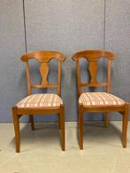 Set van twee kersen eetkamerstoelen (keukenstoelen), Huis en Inrichting, Stoelen, Ophalen, Hout, Twee, Overige kleuren