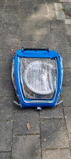 Mooie blauwe fietskar voor 2 kinderen, On the Road, Opvouwbaar, 20 tot 40 kg, Ophalen of Verzenden