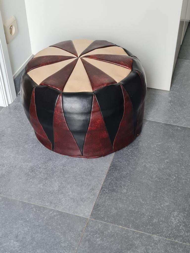 Zeer mooie vintage retro poef, Verzamelen, Retro, Ophalen of Verzenden, Huis en Inrichting