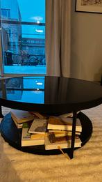 FRÖTORP Koffietafel - Anthraciet Marmer/Zwart Glas, Huis en Inrichting, Tafels | Salontafels, Rond, Minder dan 50 cm, 50 tot 100 cm