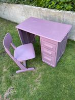 Brocante kinderbureau inclusief stoel, Ophalen, Gebruikt, Bureau