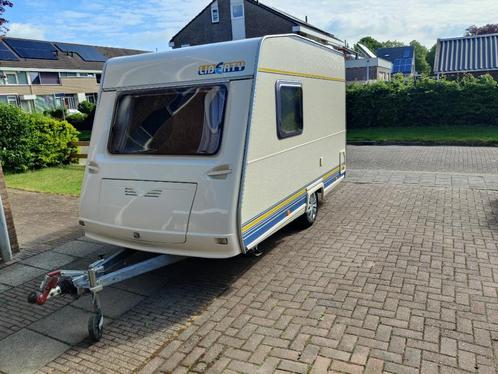 Leuke compacte Liberty California 350 EK met mover, Caravans en Kamperen, Caravans, Particulier, 500 - 750 kg, Rondzit, Caravelair