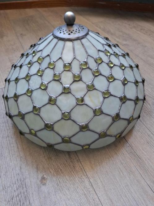 Tiffany Lamp in nieuwstaat, Huis en Inrichting, Lampen | Tafellampen, Zo goed als nieuw, Minder dan 50 cm, Glas, Metaal, Ophalen