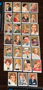 27 Oude Plaatjes FILMSTERREN CHROMOS Druk Jaren 30, Ophalen of Verzenden, Zo goed als nieuw, Overige typen