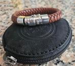 Buddha to buddha armband ben xl leer, Sieraden, Tassen en Uiterlijk, Armbanden, Ophalen of Verzenden, Zo goed als nieuw, Zwart