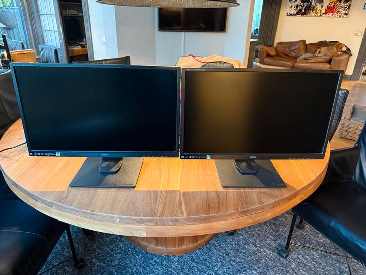 Iiyama ProLite XB2483HSU Monitor 2 stuks, Computers en Software, Monitoren, Zo goed als nieuw, 60 Hz of minder, DisplayPort, In hoogte verstelbaar