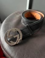 Gucci riem black on black met bon, kaartjes en dustbag., Kleding | Heren, Riemen en Ceinturen, Ophalen of Verzenden, Zo goed als nieuw