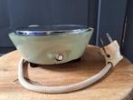 Antiek brocante Inventum warmhoudplaatje - salie groen, Huis en Inrichting, Ophalen of Verzenden, Gebruikt