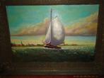 Schilderij met  zeil boot, Antiek en Kunst, Kunst | Schilderijen | Klassiek, Ophalen of Verzenden