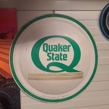Quaker State Oil Tinplate reclamebord Usa beschikbaar voor biedingen