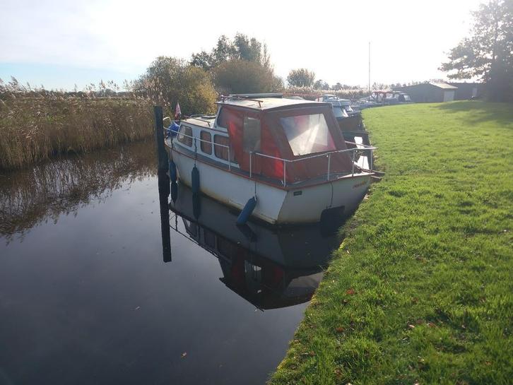 TJEUKEMEERKRUISER 8 PK 4 TAKT MOTOR INRUIL MOGELIJK, Watersport en Boten, Motorboten en Motorjachten, Nieuw, Staal, 6 tot 9 meter
