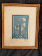 2 KLEURENETSEN VAN LAETITIA DE HAAS (OP GESCHEPT PAPIER)., Antiek en Kunst, Kunst | Etsen en Gravures, Ophalen of Verzenden