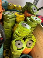 275 kg reebok rep halter schijven 30 mm gewichten, Sport en Fitness, Fitnessmaterialen, Halterschijven, Gebruikt, Rep schijven