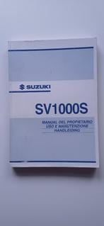 Instructieboekje Suzuki SV 1000 S 2003, Ophalen of Verzenden, Suzuki