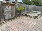 Straatwerk 20x20 tegels en 20x10 stenen grijs/rood, Tuin en Terras, Tegels en Klinkers, Ophalen, T, T, Zo goed als nieuw
