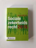 Basisboek socialezekerheidsrecht 2015, Boeken, Studieboeken en Cursussen, Nieuw, Ophalen of Verzenden, HBO