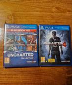 PS4 UNCHARTED 1 + 2 + 3 + 4, Spelcomputers en Games, Avontuur en Actie, 1 speler, Ophalen of Verzenden, Zo goed als nieuw