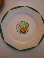 Art Deco Bord met Bloemmotief, Antiek en Kunst, Antiek | Wandborden en Tegels, Ophalen of Verzenden