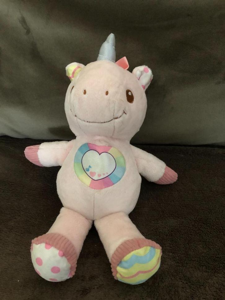 VTech Baby magische knuffel eenhoorn (0-36 mnd), Kinderen en Baby's, Speelgoed | Vtech, Zo goed als nieuw, 6 maanden tot 2 jaar