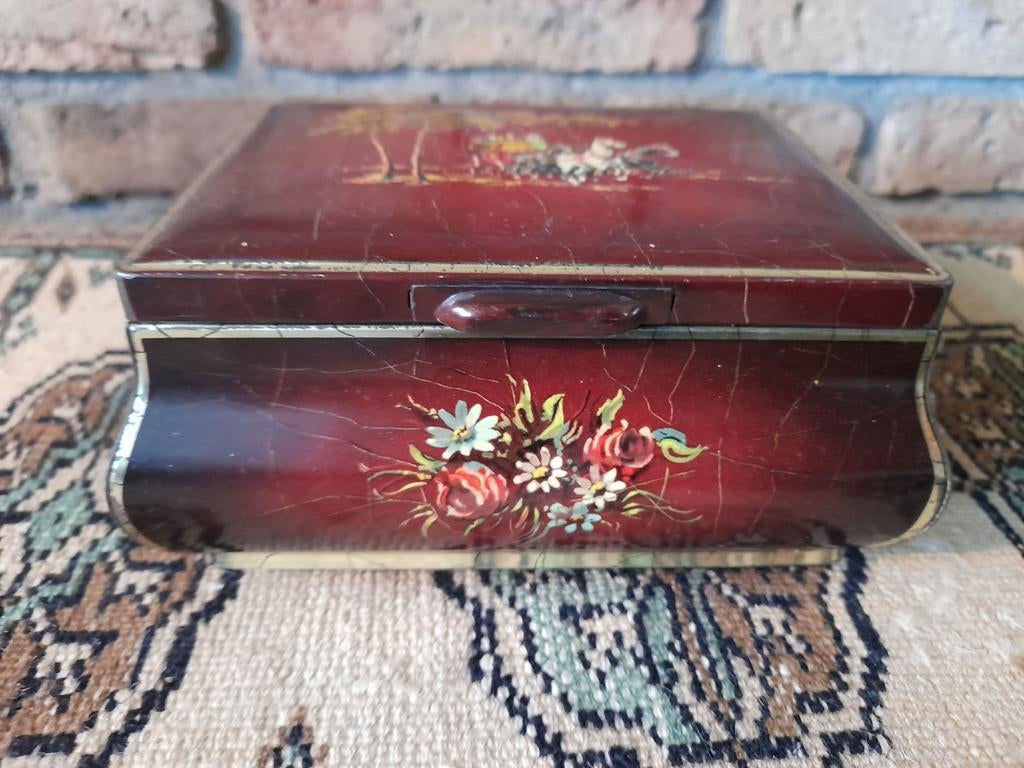 Vintage theeblik Douwe Egberts / Pickwick, Ophalen of Verzenden