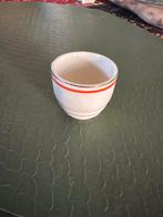 Vintage eierdopje met rode en gouden rand, Antiek en Kunst, Antiek | Porselein, Ophalen of Verzenden