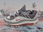 Nike Air Max 98 'Vast Grey/Habanero Red' EU42.5 2020, Kleding | Heren, Schoenen, Colosseum 1, 1213 NL Hilversum, Nederland, Nike air max