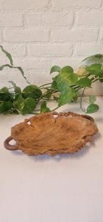Vintage houten schaal - druivenblad - Jaren 50/60, Ophalen of Verzenden