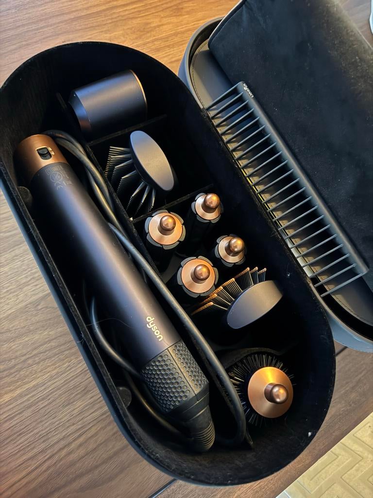 Dyson Airwrap multistyler & föhn - Pruisisch Blauw/Koper, Ophalen, Zo goed als nieuw, Haarverzorging