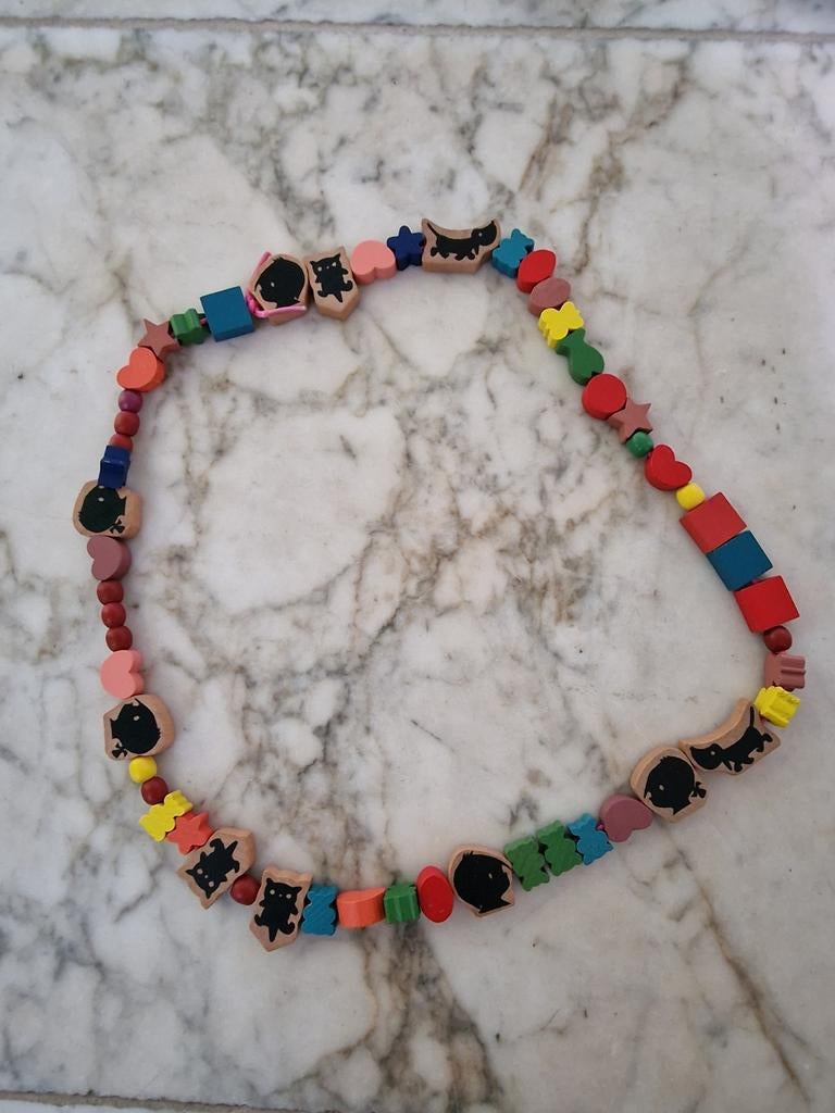 Houten ketting Jip en Janneke, Ophalen of Verzenden, Gebruikt