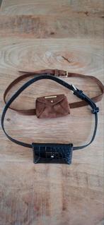 2x ceintuur/ riem met tasje Fabienne Chapot, Kleding | Heren, Riemen en Ceinturen, 95 tot 105 cm, Bruin, Echt leder, Ophalen of Verzenden